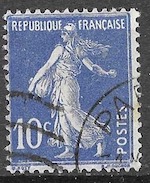 Semeuse 10c outremer numéro 279 chez yvert & Tellier