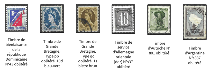 Les nouveaux timbres disponibles